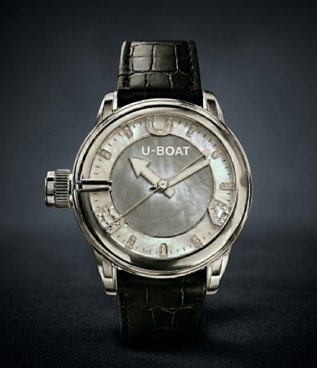 Review Replica U-Boat U-65 MOTHER OF PEARL steel watch